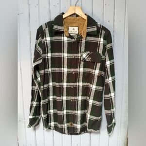 Legendary Whitetails Green Flannel Shirt size Small Men